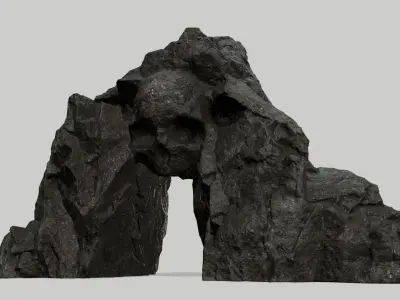Skull Cave Low-poly 3D model