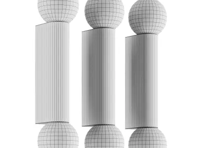 ORTONA TWIN Wall Light 3D model