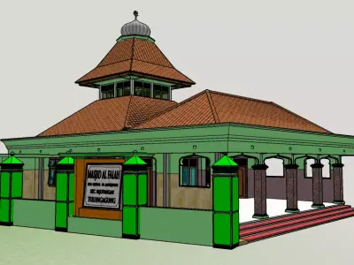 Masjid Al Falah 3D print model