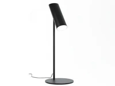 Modern Tube Table Lamps White and Black 3D model