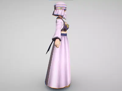 Juliante - White Veil - Dragon Quest X Low-poly 3D model