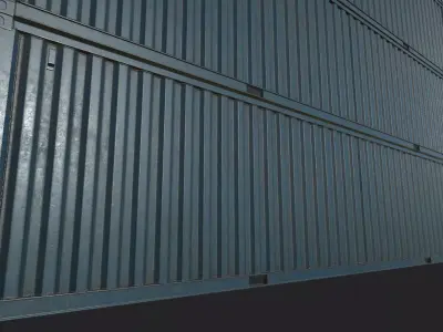 container  40 ft  Low-poly 3D model