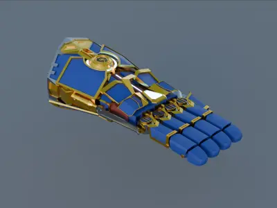 Atlas Gauntlets Low-poly 3D model