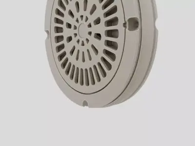 Industrial Factory Floor Drain Grate for 3D print 3D model
