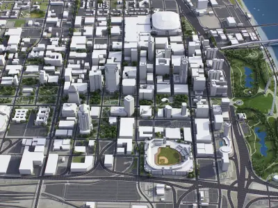 St Louis Low-poly 3D model