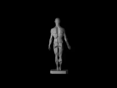 Male Planes of the Body - John Asaro 3D model