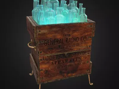 Glassket  floor lamp by AfterGlow Design 3D model