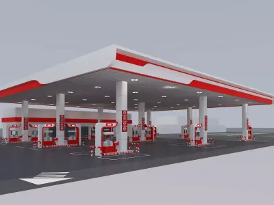 GAS Station 3D model V1
