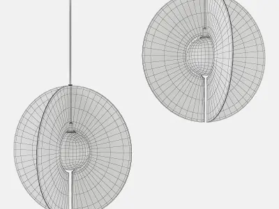 Orbel Round Pendant Light Low-poly 3D model