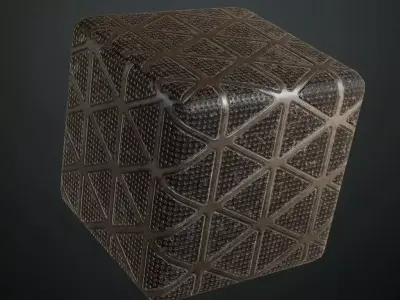 Triangular Sci-fi Floor Grid Texture