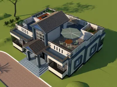 House Exterior Design  3D model buy
