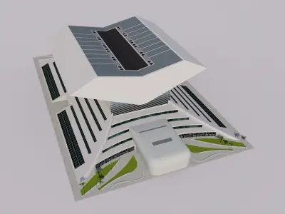 Mohammed Bin Rashid Library - Dubai - UAE 3D model