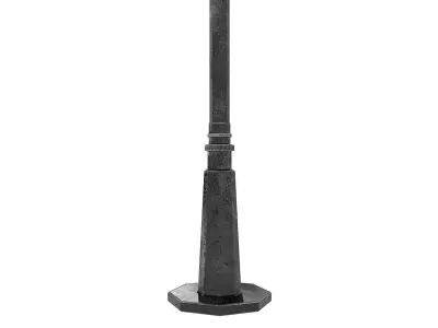 Imperial Street Lamp Post Low-poly 3D model