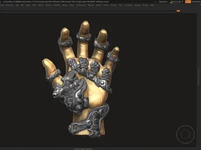 Robot hand a01 3d print model 3D print model