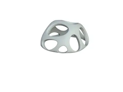SciFi Cube Object No 56476 Low Poly Shape Low-poly 3D model