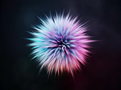 Furball and Rug hair particles Free 3D model