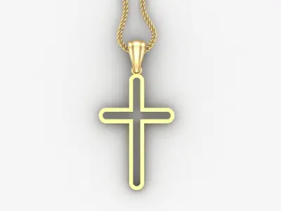 Cross Light Gold 4CP061 3DM STL 3D model