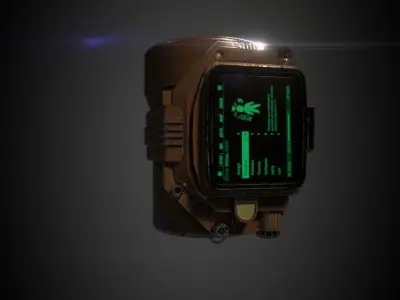 scifi watch military  Low-poly 3D model