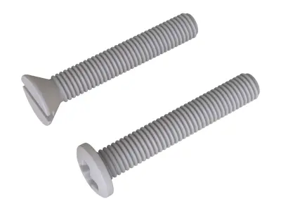Machine Screws 3D Model 3D model