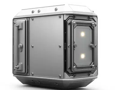 SciFi Industrial Generator model pack Low-poly 3D model