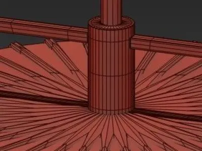 Wicker Pendant Light 3D model purchase
