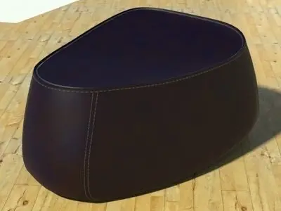 Fjord medium stone black 3D model