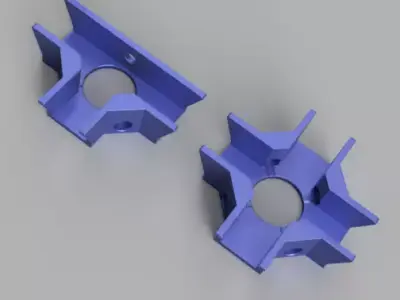 T-Type Perpendicular Woodworking Clamp  Angular Joinery Bracket 3D print model