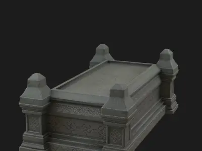 Celtic Sarcophagus 3D model