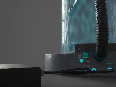 Sci-Fi Capsule Low-poly 3D model