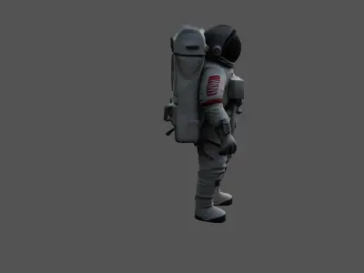 High-Detail Astronaut 3D Model 3D model