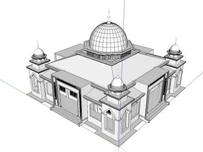 Architecture-Religion-God-Culture-Temple-0118 mosque 3D model