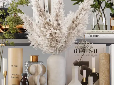 Decorative Set 159 Low-poly 3D model