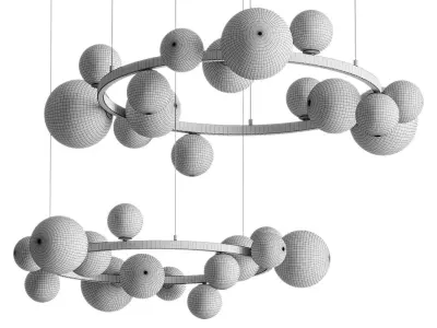 Chandelier RAINBOW BOLLE 3D model