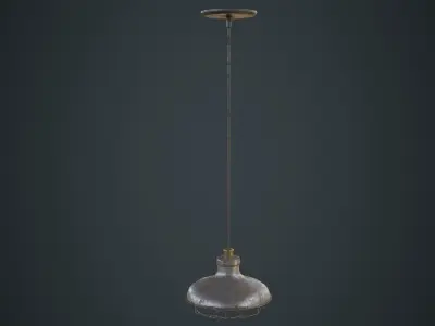 Hanging Lamp 1D Low-poly 3D model
