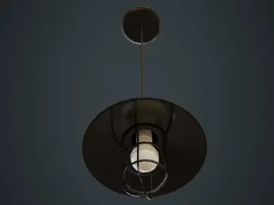 Hanging Lamp 3A Low-poly 3D model
