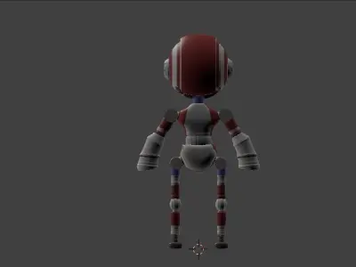 High Poly Robot humanoid 3D model