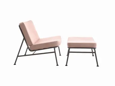 Backpack 2 Armchair and Footstool 3D model