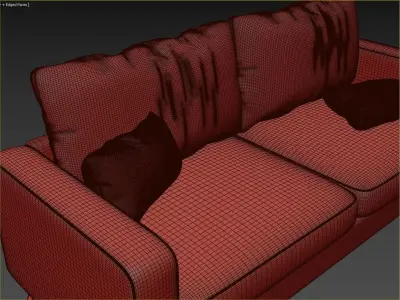 Sofa- scandinavian style- photorealist 3D model 3D model