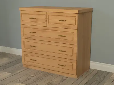 Commode chest of drawers 3D model
