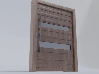 Pivoting door 3D model