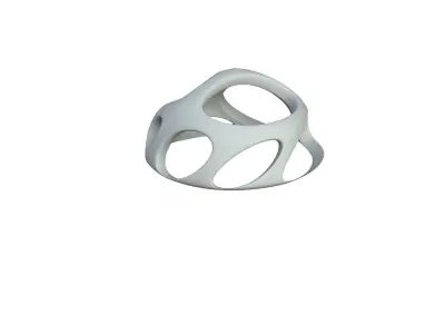 SciFi Cube Object No 57322 Low Poly Shape Low-poly 3D model