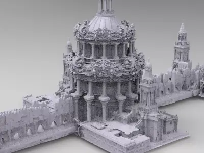 Baroque Fantasy london bridges 3D 3D model