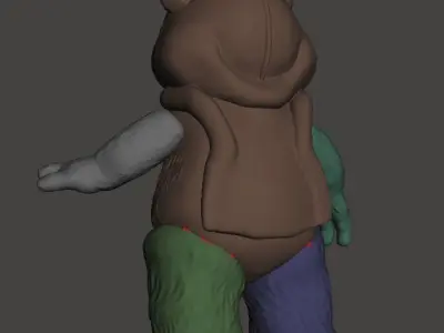 STL File 3D Ewoks Princess Kneesa 3D Print Model 3D OBJ 3D print 3D print model