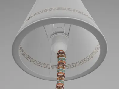 Childroom fox desk lamp 3D model