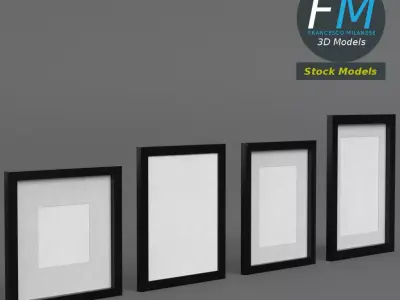 Photo frames 3D model