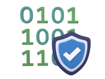 Data Protect Icon v1 005 Low-poly 3D model