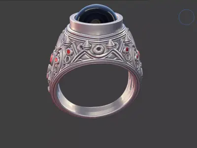 Cathedral Nocturne Ring 3D print model