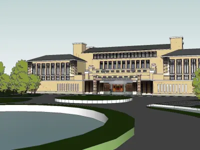 vacation spot-Resort-Fashion Leisure Hotel-0226 3D model