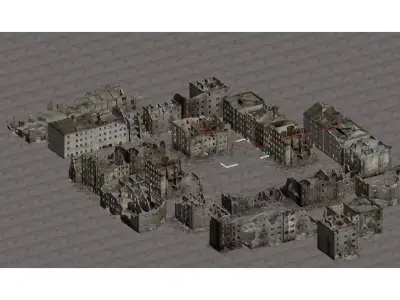 Urban disaster scenarios 3D model