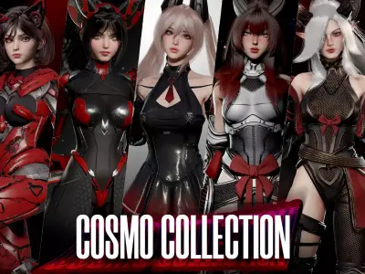 Cosmo Girls 3D Model Pack